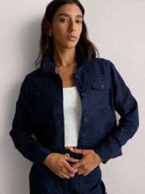 NWOT Quince 100% European Linen Jacket